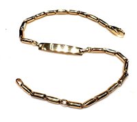 Bracciale 9KT in Oro giallo 9K TARGA MB US/Z 3.30 Sommer G
